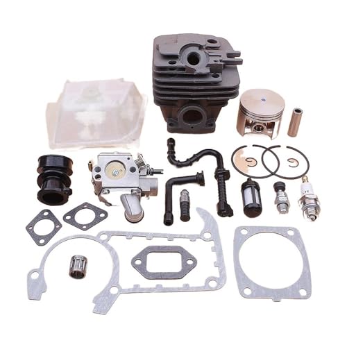 47mm Zylinder Kolben Vergaser Kit Fit for MS361 MS 361 Luft Öl Filter Linie Verteiler Dichtung Dekompression von RSIGAVEK