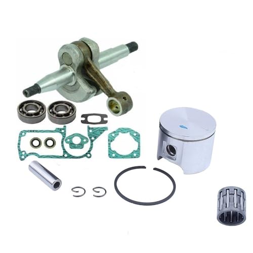51 55 Kurbelwellen-Öldichtungslagerdichtungen Kolbensatz 45 mm 46 mm Passend for 50 51 55 Kettensäge OEM 503573806(Crankshaft 55) von RSIGAVEK