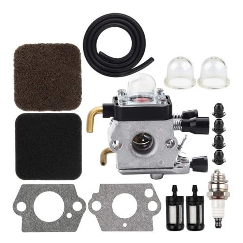 FS74 Vergaser W Luftfilter Linie Kit Fit for FS72 FS76 HS72 HS74 HS76 Brushcutter Weedeater Teile(White) von RSIGAVEK