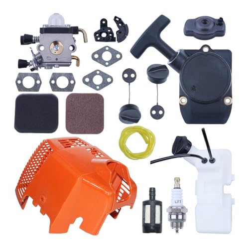 Recoil Starter Shroud Vergaser Kit Fit for FS75 FS80 FS85 Teile Mit Filter von RSIGAVEK