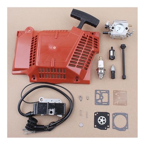Vergaser Rückstoßstarter Zündspule Montage Fit for 362 365 371 372 372XP Kettensäge Carb Reparatur Kit Teile von RSIGAVEK