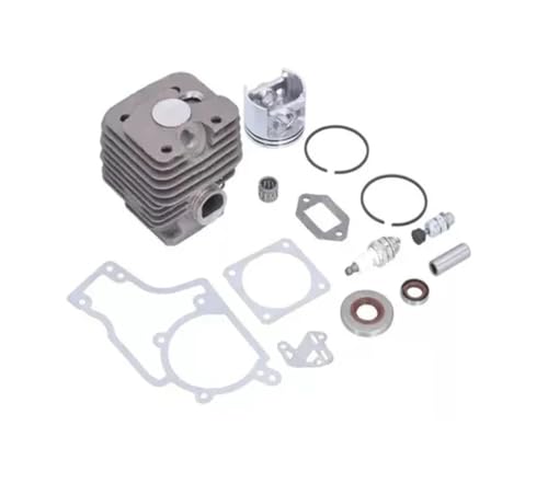 Zylinderkolbensatz, passend for 52 mm, passend for MS381 381 MS380 038 380, Gartengeräte-Kettensäge, Ersatzteil 1119 020 1204(14Pcs Set) von RSIGAVEK
