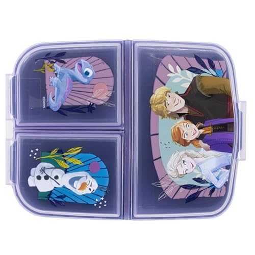 Sandwichbox mit 3 Fächern für Kinder – Lunchbox für Kinder – Lunchbox – dekoriert (Frozen) von RSL