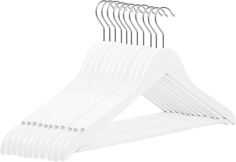 RSR Hangers Kleiderbügel Kinderbügel Kinderkleiderbügel Holz Weiß 32 cm, (100-tlg) von RSR Hangers