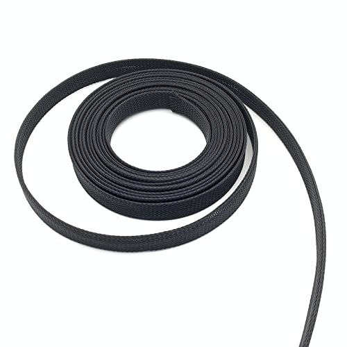 1 Stück erweiterbare PET-Kabelhülle – 2–40 mm geflochtene Nylon-Drahtwicklung – Schwarz – 5/10 m for Schutz von Drähten(3MM*5M) von RSRSR
