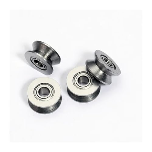 50/100 Stück V624ZZ V-Rillenkugellager 4 x 13 x 6 mm Rollenradlager for reibungslose Bewegung und Haltbarkeit(50Pcs Bearing Steel) von RSRSR