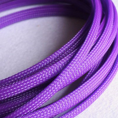 Bunte, erweiterbare Kabelhülle aus PET – hochdichter Kabelmantel for ultimativen Schutz (2–50 mm), 1 Stück(Purple,6MM*5M) von RSRSR