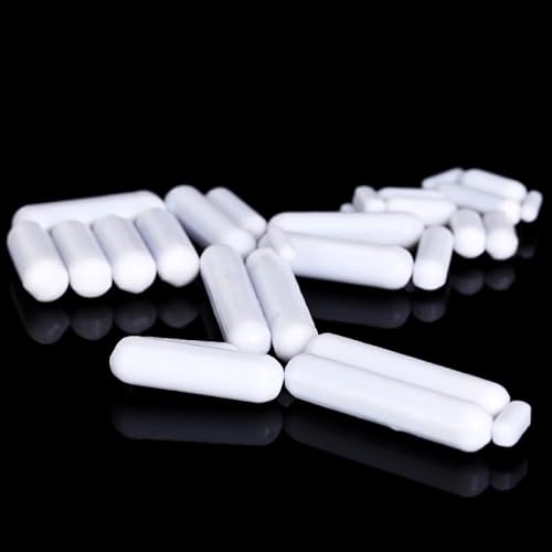 Magnetrührer aus Polyethylen-PTFE – 10 Stück elliptisch geformte Rührstäbe aus Polytetrafluorethylen for den Laborgebrauch(C150(D5xL15mm)) von RSRSR