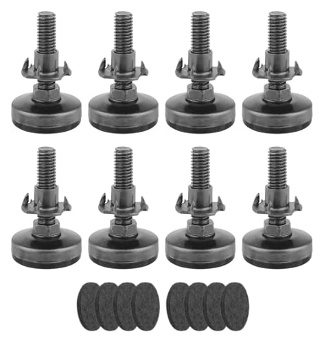 Nivellierfuß for Anschrauben von Möbeln, verstellbare Nivellierfüße, 3/8 Zoll-16 UNC-Gewinde, Möbelnivellierer mit T-Muttern, 67 mm robuste Nivellierfüße for Anschrauben von Möbelbeinen for Tische, Sc von RSRSR