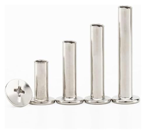 RSRSR NietenMetallschrauben 5 Stück/10 Stück M4 M5 Nieten Senkkopf-Kreuzschlitzschrauben, Nieten Flachkopfschrauben aus Edelstahl 304(M5x55 (5 Stück))(M4x35 (5Pcs)) von RSRSR