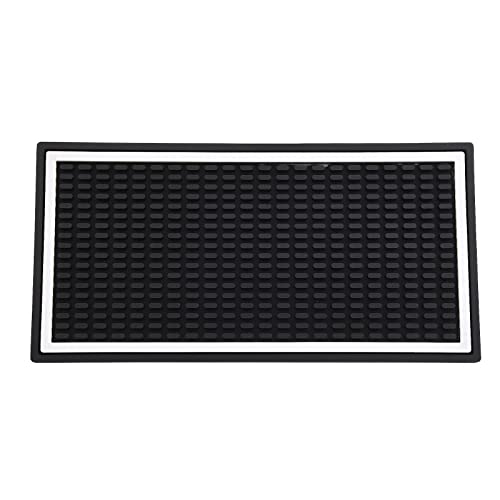 RSTYS 2 x Barmatte, 30 x 15 cm, schwarze Bar-Service-Abtropfmatte, dicke, langlebige und stilvolle Barmatte, Abtropfmatte für Bar, Restaurant, Heimtheken von RSTYS