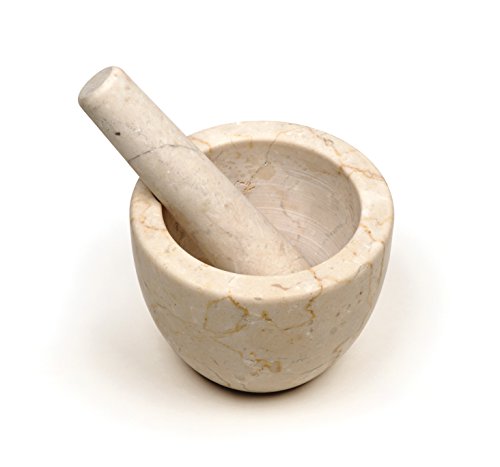 RSVP International 8014 Marble Mortar & Pestle Mahlen Sie Kräuter, Gewürze, Knoblauch und mehr, Beige Marmor RSVP International 8014 Marble Mortar & Pestle Mahlen Sie Kräuter, Gewürze, Knoblauch und mehr, Beige Marmor von RSVP International