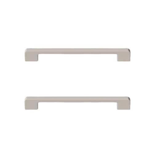 RSWZSFL 2 Stück Küchengriffe Griffe für Küchenschränke Schrank Türgriff Aluminiumlegierung Möbelgriffe Schubladengriffe mit Schrauben Kleiderschrank Griffe für Möbel Tür (light grey,Hole Pitch:192mm) von RSWZSFL