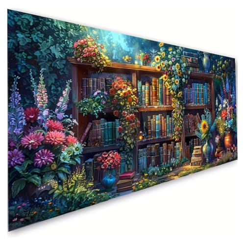 Diamond Painting Bücherregal Diamond Painting Erwachsene Groß XXL 100x180cm, 5D Diamant Paintings Bilder Buch Malen Nach Zahlen Anfänger, DIY Diamant Malerei Stickerei Bastelset, Zimmer Deko G2-345 Diamond Painting Bücherregal Diamond Painting Erwachsene Groß XXL 100x180cm, 5D Diamant Paintings Bilder Buch Malen Nach Zahlen Anfänger, DIY Diamant Malerei Stickerei Bastelset, Zimmer Deko G2-345 von RSZYUUNG