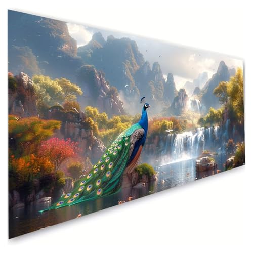 Diamond Painting Erwachsene Groß XXL 100x180cm, 5D Diamant Painting Bilder Pfau Diamond Paintings Kinder Wasserfall Diamond-painting, DIY Mosaikherstellung Basteln Mädchen, Deko Wohnzimmer G2-506 Diamond Painting Erwachsene Groß XXL 100x180cm, 5D Diamant Painting Bilder Pfau Diamond Paintings Kinder Wasserfall Diamond-painting, DIY Mosaikherstellung Basteln Mädchen, Deko Wohnzimmer G2-506 von RSZYUUNG