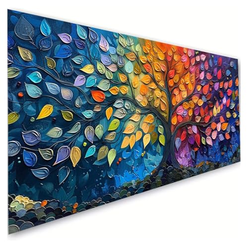Diamond Painting Erwachsene Groß XXL 100x220cm, 5D Diamant Painting Bilder Baum Diamond Paintings Kinder Bunt Diamond-painting, DIY Mosaikherstellung Basteln Mädchen Geschenke, Deko Wohnzimmer G2-740 von RSZYUUNG