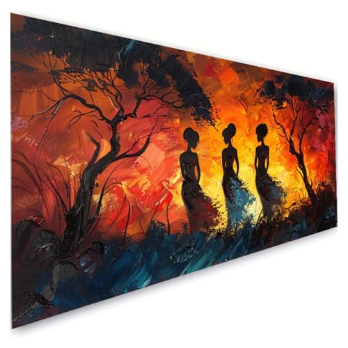 Diamond Painting Erwachsene Groß XXL 100x220cm,5D Diamant Painting Bilder Afrika Diamond Paintings Kinder Baum Diamond-painting,DIY Mosaikherstellung Basteln Mädchen Geschenke,Deko Wohnzimmer G2-656 von RSZYUUNG