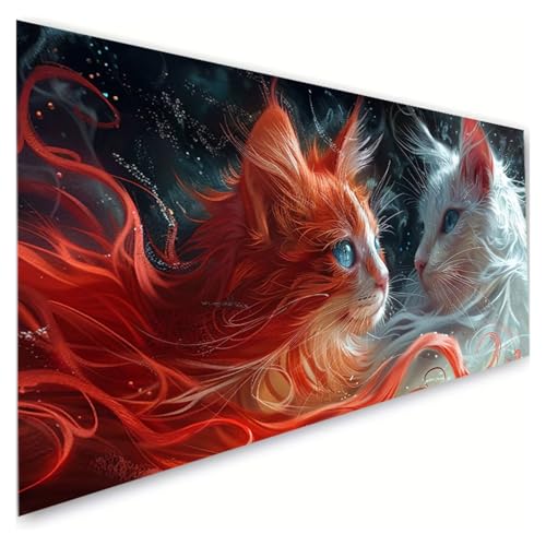 Diamond Painting Erwachsene Groß XXL 40x90cm, 5D Diamant Painting Bilder Tier Diamond Paintings Kinder Katze Diamond-painting, DIY Mosaikherstellung Basteln Mädchen Geschenke, Deko Wohnzimmer G2-568 Diamond Painting Erwachsene Groß XXL 40x90cm, 5D Diamant Painting Bilder Tier Diamond Paintings Kinder Katze Diamond-painting, DIY Mosaikherstellung Basteln Mädchen Geschenke, Deko Wohnzimmer G2-568 von RSZYUUNG