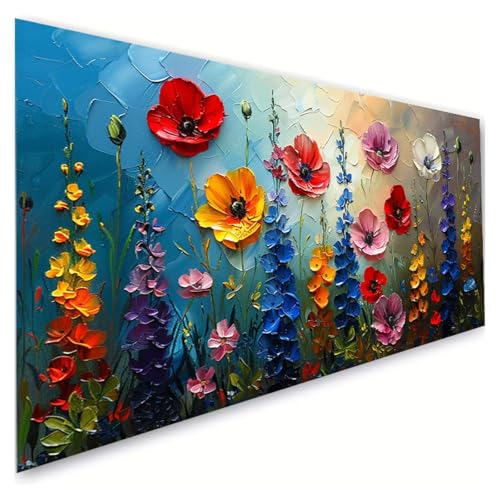 Diamond Painting Erwachsene Groß XXL 50x100cm,5D Diamant Painting Bilder Anlage Diamond Paintings Kinder Blume Diamond-painting,DIY Mosaikherstellung Basteln Mädchen Geschenke,Deko Wohnzimmer G2-602 von RSZYUUNG