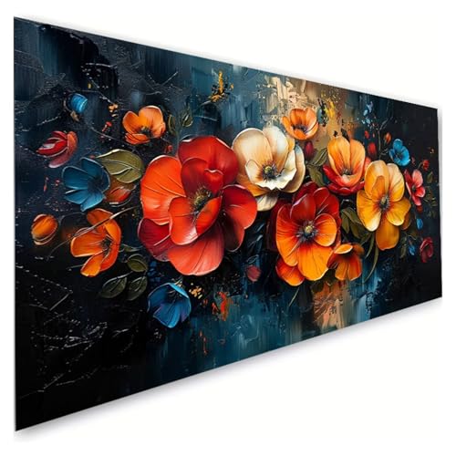 Diamond Painting Erwachsene Groß XXL 60x120cm,5D Diamant Painting Bilder Anlage Diamond Paintings Kinder Blume Diamond-painting,DIY Mosaikherstellung Basteln Mädchen Geschenke,Deko Wohnzimmer G2-654 von RSZYUUNG
