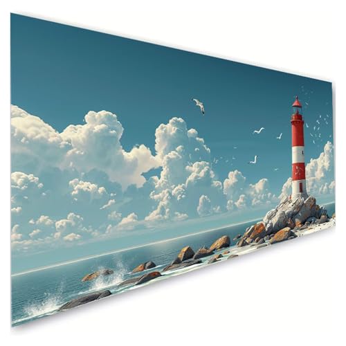 Diamond Painting Erwachsene Groß XXL 80x160cm, 5D Diamant Painting Bilder Leuchtturm Diamond Paintings Kinder Tier Diamond-painting, DIY Mosaikherstellung Basteln Mädchen, Deko Wohnzimmer G2-502 Diamond Painting Erwachsene Groß XXL 80x160cm, 5D Diamant Painting Bilder Leuchtturm Diamond Paintings Kinder Tier Diamond-painting, DIY Mosaikherstellung Basteln Mädchen, Deko Wohnzimmer G2-502 von RSZYUUNG