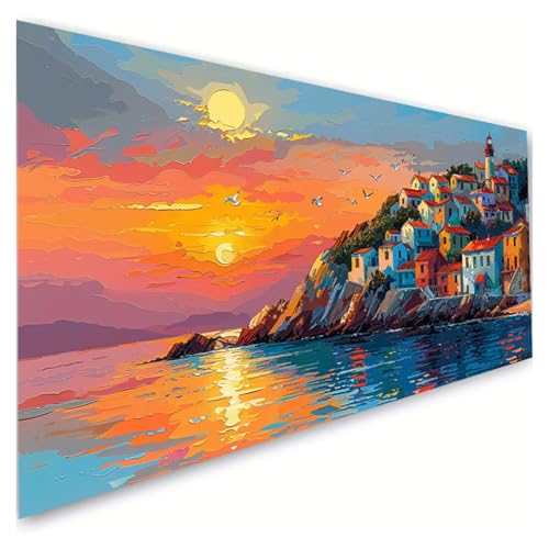 Diamond Painting Sonnenaufgang Diamond Painting Erwachsene Groß XXL 10x20cm, 5D Diamant Paintings Bilder Häuser Malen Nach Zahlen Anfänger, DIY Diamant Malerei Stickerei Bastelset, Zimmer Deko G2-539 Diamond Painting Sonnenaufgang Diamond Painting Erwachsene Groß XXL 10x20cm, 5D Diamant Paintings Bilder Häuser Malen Nach Zahlen Anfänger, DIY Diamant Malerei Stickerei Bastelset, Zimmer Deko G2-539 von RSZYUUNG