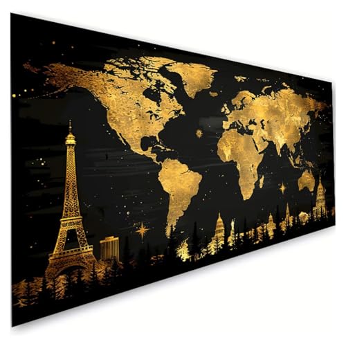 Diamond Painting Weltkarte Diamond Painting Erwachsene Groß XXL 100x180cm, 5D Diamant Paintings Bilder Eisenturm Malen Nach Zahlen Anfänger, DIY Diamant Malerei Stickerei Bastelset, Zimmer Deko G2-517 Diamond Painting Weltkarte Diamond Painting Erwachsene Groß XXL 100x180cm, 5D Diamant Paintings Bilder Eisenturm Malen Nach Zahlen Anfänger, DIY Diamant Malerei Stickerei Bastelset, Zimmer Deko G2-517 von RSZYUUNG