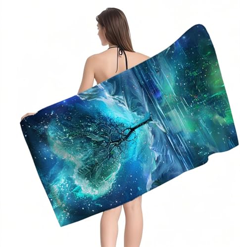 Strandtuch Grüner Baum Mikrofaser Handtuch Groß 100 x 200 cm,Saunahandtuch Schnell Trocknendes,Sandfreie Stranddecke,Saugfähiges Badetuch,Platzsparende Reisehandtuch,Strandurlaub Must Haves Y1-603 Strandtuch Grüner Baum Mikrofaser Handtuch Groß 100 x 200 cm,Saunahandtuch Schnell Trocknendes,Sandfreie Stranddecke,Saugfähiges Badetuch,Platzsparende Reisehandtuch,Strandurlaub Must Haves Y1-603 von RSZYUUNG