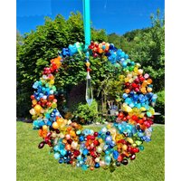 Funkelnder Sonnenfänger Reifkranz Perlen Fensterdeko Gartendeko von RSkreativRosiStiller