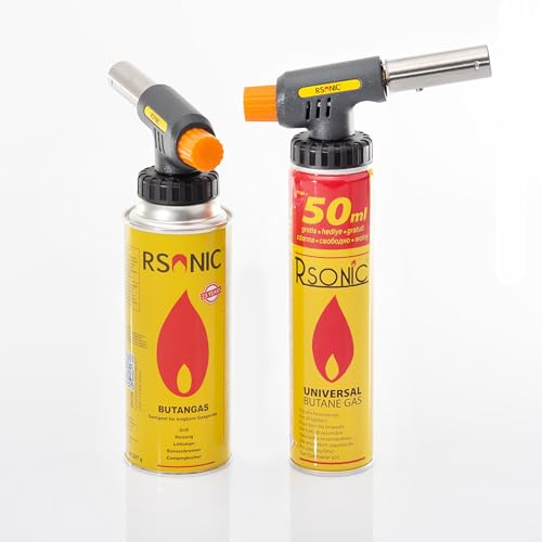 Lötbrenner Bunsenbrenner Gasbrenner Lötlampe mit Piezozündung + 4 Gaskartuschen Lötbrenner Bunsenbrenner Gasbrenner Lötlampe mit Piezozündung + 4 Gaskartuschen von RSonic