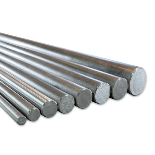 RT-Industriebedarf Rundstahl Stabstahl S235JR – 1000mm lang – Ø10–40mm – Rundeisen glatt kaltgezogen – Baustahl für Heimwerker, Hobby & Industrie (1, 1m x 10mm) von RT-Industriebedarf