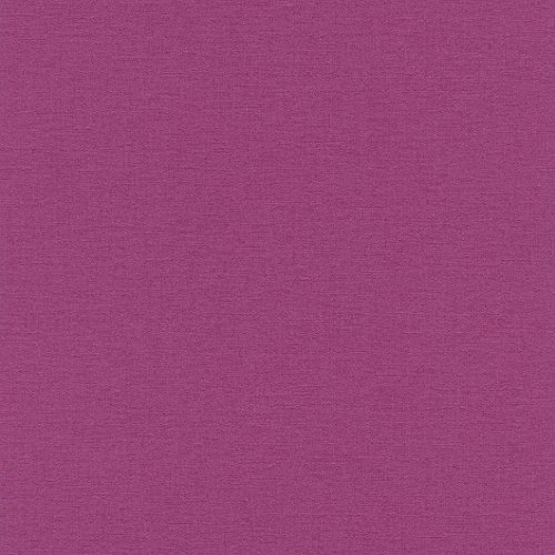 rasch Tapete 448542 aus der Kollektion Florentine II – Einfarbige Vliestapete in kräftigem Pink – 10,05m x 53cm (L x B) von Rasch