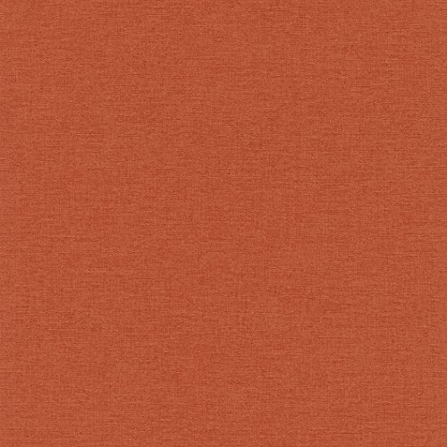 rasch Tapete 448573 aus der Kollektion Florentine II – Einfarbige Vliestapete in kräftigem Orange – 10,05m x 53cm (L x B) von Rasch