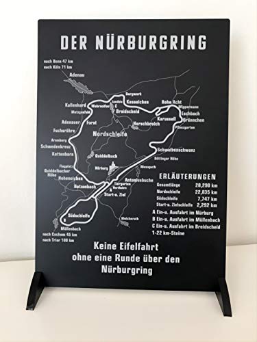 RTA-11102 Historisches Schild vom Nürburgring auf Aluminium A4 von RTA-11102