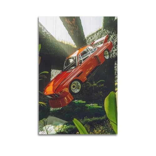 Vintage-Poster, Rennwagen für BMW, Kunstauto, Poster, dekorative Malerei, Leinwand, Wandposter und Kunstdruck, moderne Familienschlafzimmer-Dekoration, Poster, 60 x 90 cm von RTAG