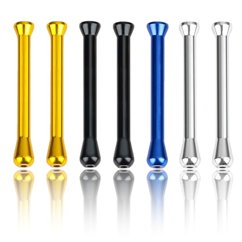 7 Stück Ziehröhrchen Set, Sniffer Set, Tragbares Ziehröhrchen Staubsauger Flaschenausgießer Sniff Stabil Leicht Elegant Edel In Look Vacuum Sniffer Dosier (Gold/Silber/Schwarz/Blau) von RTBRCG