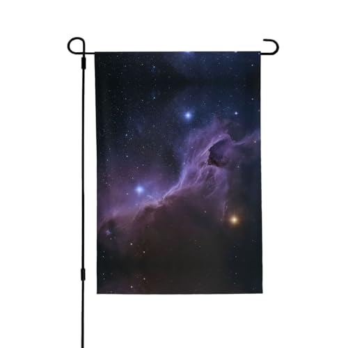 Cosmic Starry Sky Vibrant Allover-Print Flagge – wetterfestes Polyester, perfekt für Terrasse, Hof oder Garten Dekoration von RTCVXZDSA