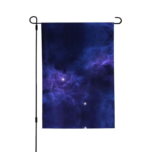 Cosmic Starry Sky Vibrant Allover-Print Flagge – wetterfestes Polyester, perfekt für Terrasse, Hof oder Garten Dekoration von RTCVXZDSA