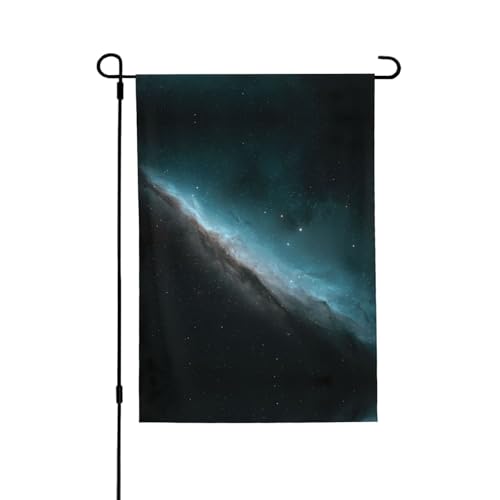 Cosmic Starry Sky Vibrant Allover-Print Flagge – wetterfestes Polyester, perfekt für Terrasse, Hof oder Garten Dekoration von RTCVXZDSA