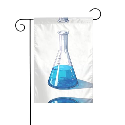 Equipment For Scientific Experiments Gartenflagge, 30,5 x 45,7 cm, lebendige, doppelseitige Outdoor-Flagge für Höfe, Gärten, Terrassen und Rasen von RTCVXZDSA