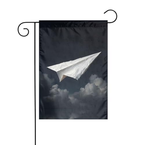 Flying Paper Flugzeug-Gartenflagge, 30,5 x 45,7 cm, lebendige, doppelseitige Outdoor-Flagge für Höfe, Gärten, Terrassen und Rasen Flying Paper Flugzeug-Gartenflagge, 30,5 x 45,7 cm, lebendige, doppelseitige Outdoor-Flagge für Höfe, Gärten, Terrassen und Rasen von RTCVXZDSA