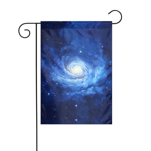Gartenflagge mit rotierenden Wolken, 30,5 x 45,7 cm, lebendige, doppelseitige Outdoor-Flagge für Höfe, Gärten, Terrassen und Rasenflächen von RTCVXZDSA