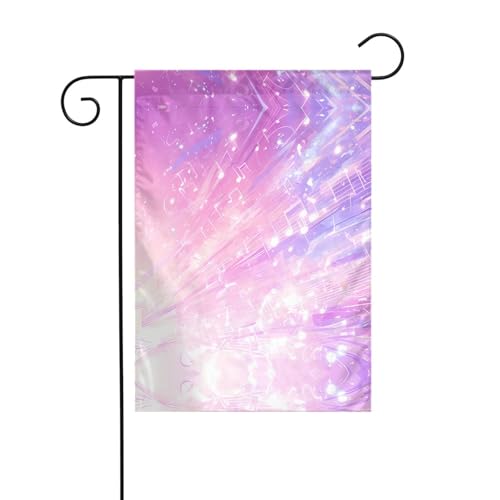 Gartenflagge mit springenden Musiksymbolen, 30,5 x 45,7 cm, lebendige, doppelseitige Outdoor-Flagge für Höfe, Gärten, Terrassen und Rasen Gartenflagge mit springenden Musiksymbolen, 30,5 x 45,7 cm, lebendige, doppelseitige Outdoor-Flagge für Höfe, Gärten, Terrassen und Rasen von RTCVXZDSA