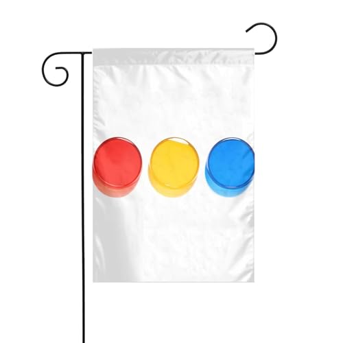 Gartenflagge mit unregelmäßigen geometrischen Formen, 30,5 x 45,7 cm, lebendige, doppelseitige Outdoor-Flagge für Höfe, Gärten, Terrassen und Rasenflächen von RTCVXZDSA