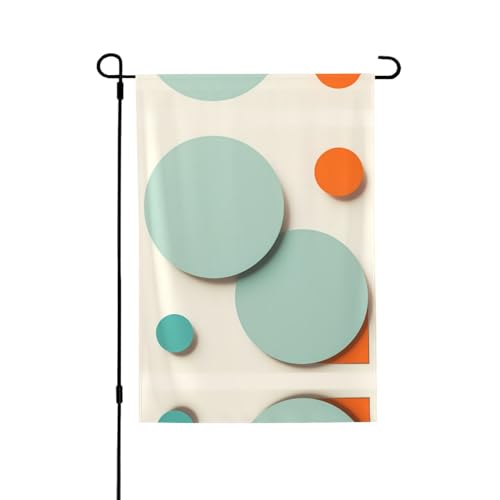 Geometrische Figur, lebendiger Allover-Druck, wetterfestes Polyester, perfekt für Terrasse, Hof oder Gartendekoration von RTCVXZDSA