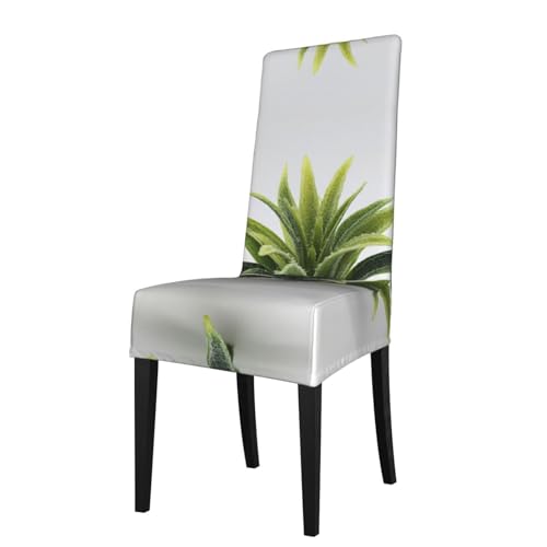 RTCVXZDSA Ananas-Esszimmerstuhlschutz, dehnbares Allover-Druck-Design, passend für die meisten armlosen Stühle (Höhe der Rückenlehne: 45,7–55,9 cm) von RTCVXZDSA