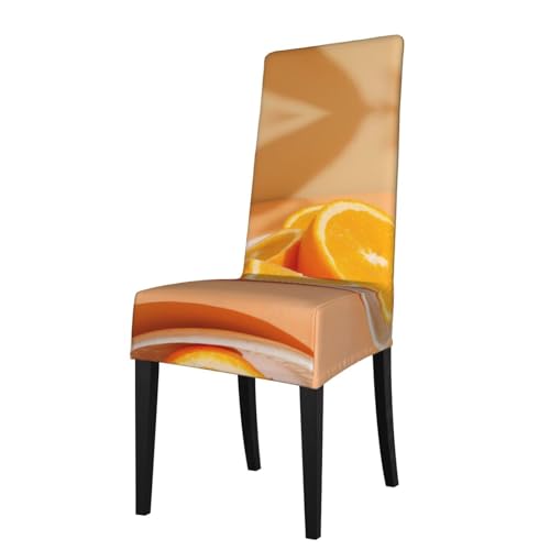 RTCVXZDSA Esszimmerstuhlschutz, dehnbar, Allover-Design, passend für die meisten armlosen Stühle (Höhe der Rückenlehne: 45,7–55,9 cm) von RTCVXZDSA