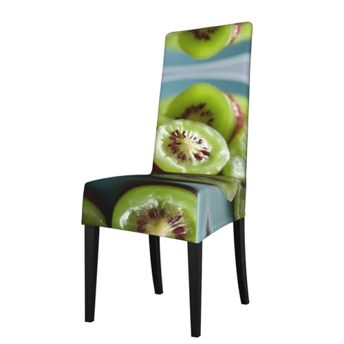 RTCVXZDSA Esszimmerstuhlschutz für Obststühle – dehnbares Allover-Druck-Design, passend für die meisten armlosen Stühle (Höhe der Rückenlehne: 45,7–55,9 cm) von RTCVXZDSA