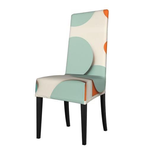 RTCVXZDSA Esszimmerstuhlschutz mit geometrischer Figur: Dehnbares Allover-Druck-Design, passend für die meisten Armlehnenstühle (Höhe der Rückenlehne: 45,7–55,9 cm) von RTCVXZDSA