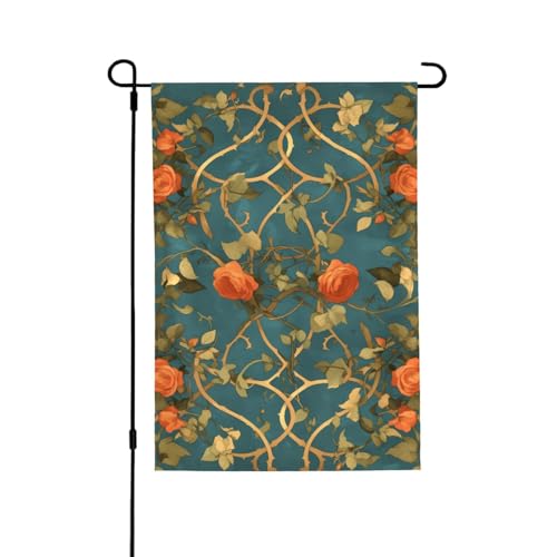 Rose Vibrant Allover-Print Flagge – wetterfestes Polyester, perfekt für Terrasse, Hof oder Garten Dekoration Rose Vibrant Allover-Print Flagge – wetterfestes Polyester, perfekt für Terrasse, Hof oder Garten Dekoration von RTCVXZDSA